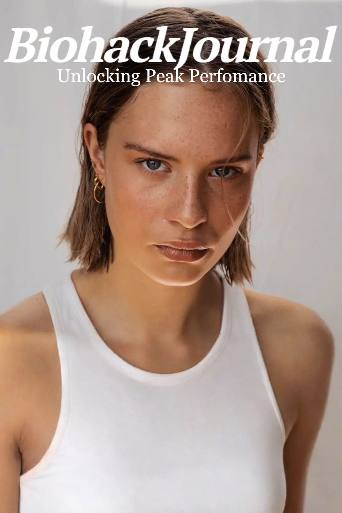 woman biohacker at 45 years old but looks like 30