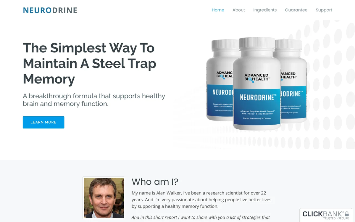 Official website of Neurodrine