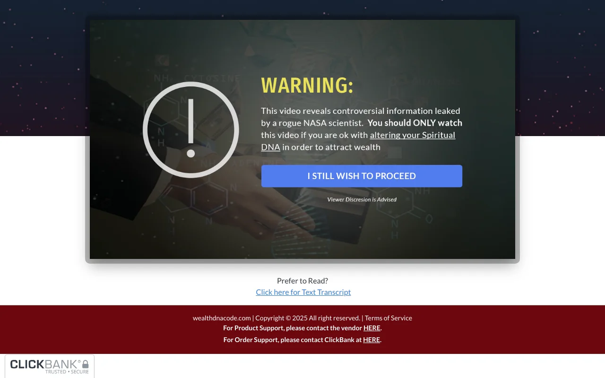 Official website of Wealth DNA Code