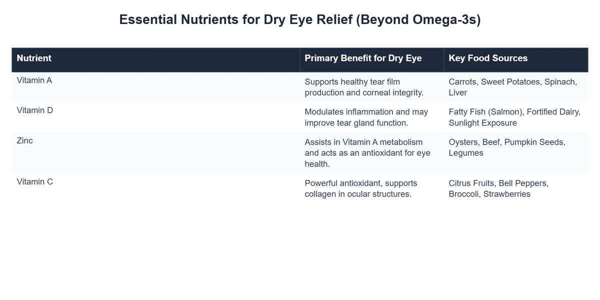 Essential Nutrients for Dry Eye Relief (Beyond Omega-3s)