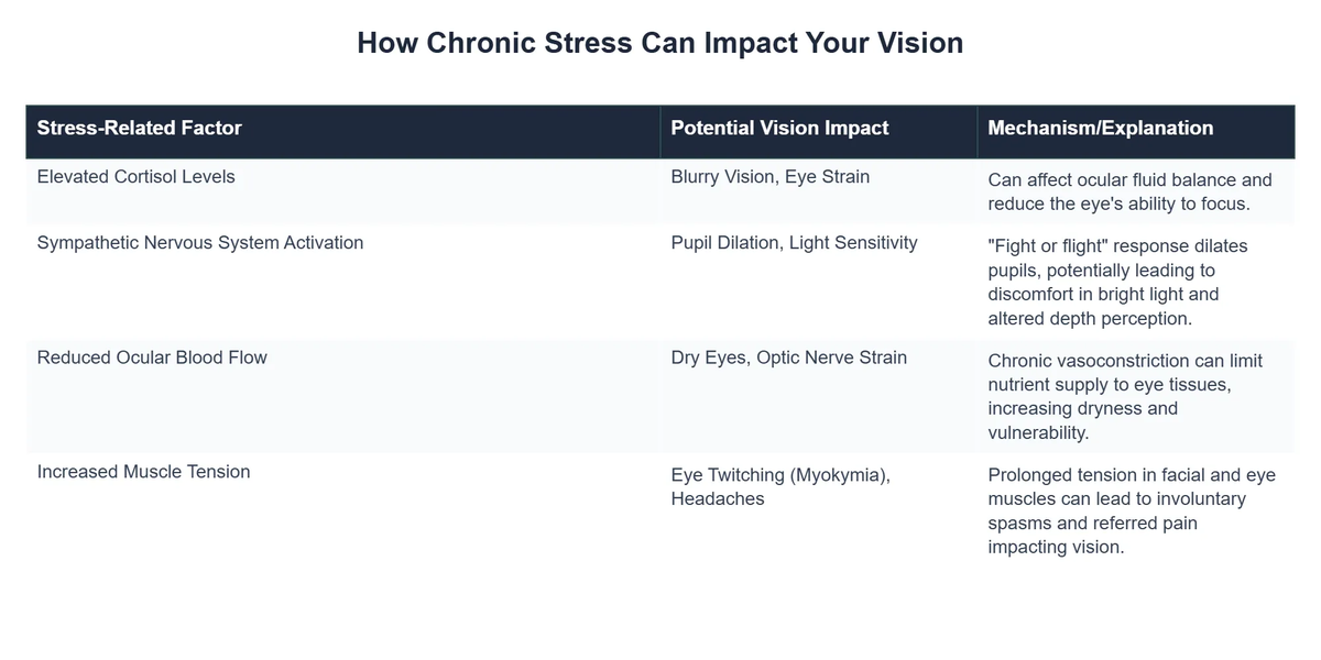 How Chronic Stress Can Impact Your Vision