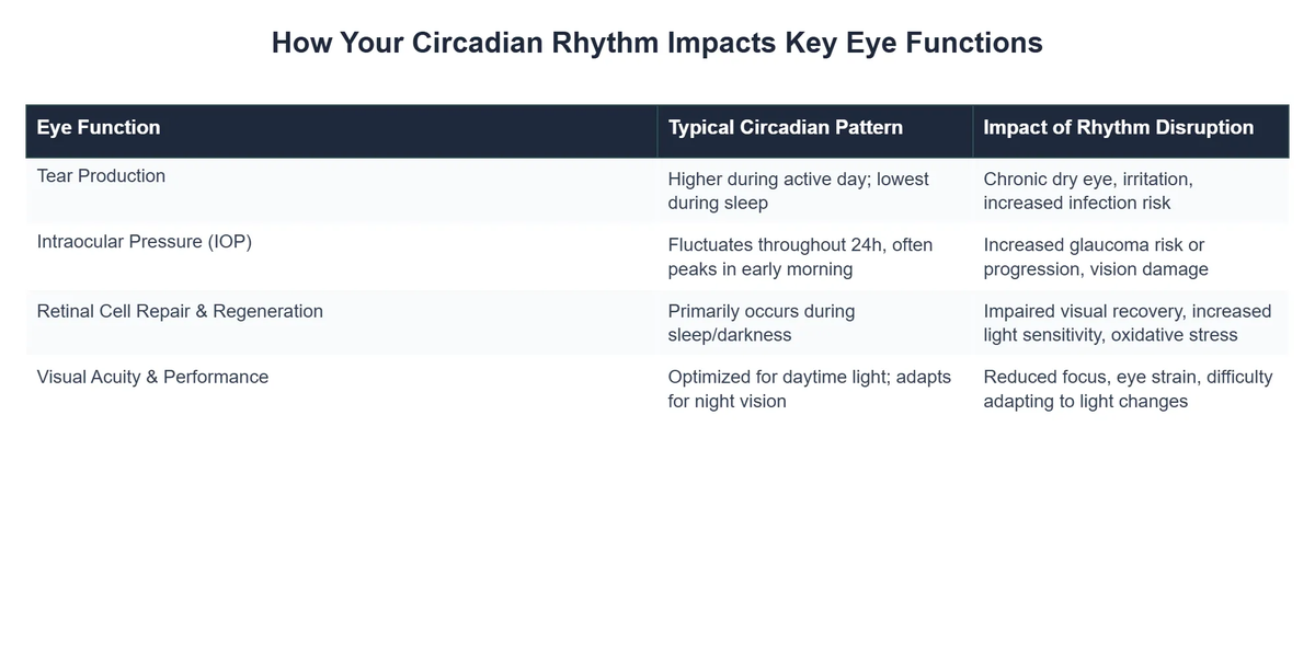 How Your Circadian Rhythm Impacts Key Eye Functions