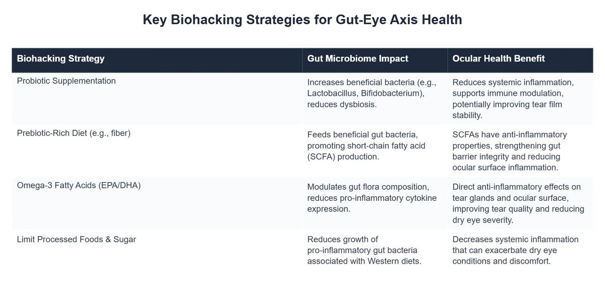Key Biohacking Strategies for Gut-Eye Axis Health