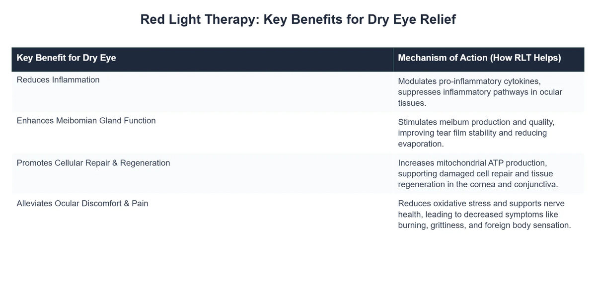 Red Light Therapy: Key Benefits for Dry Eye Relief