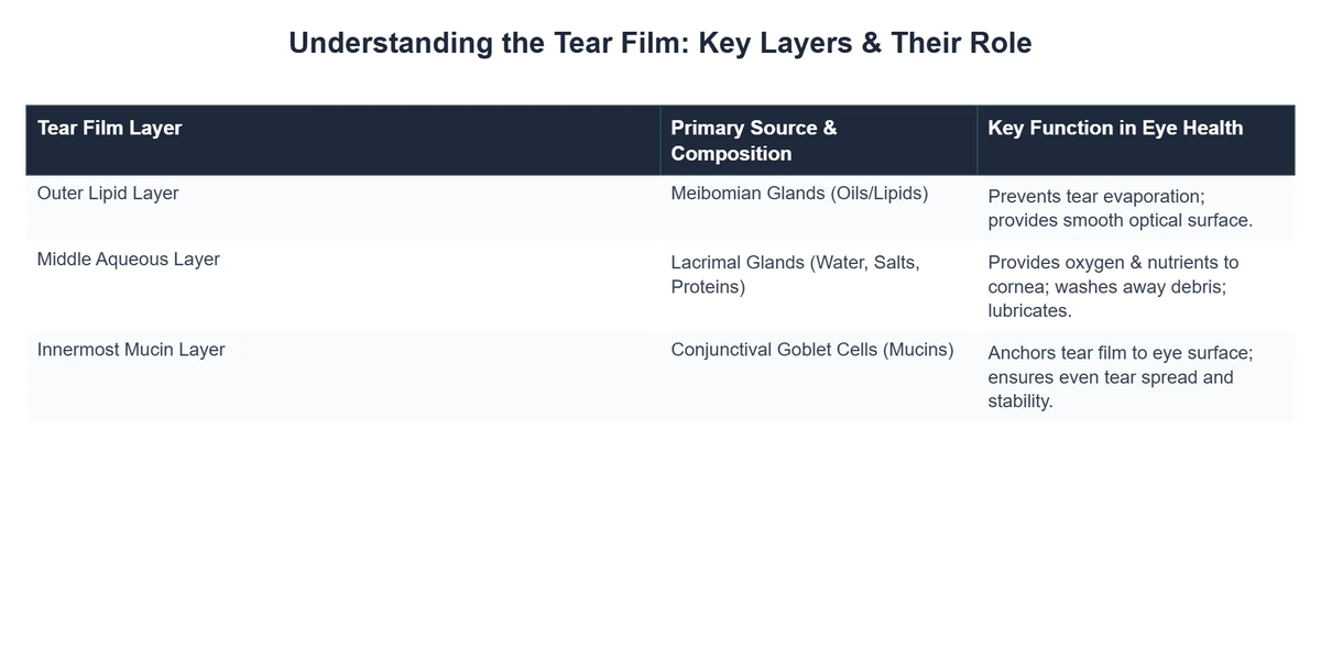 Understanding the Tear Film: Key Layers & Their Role